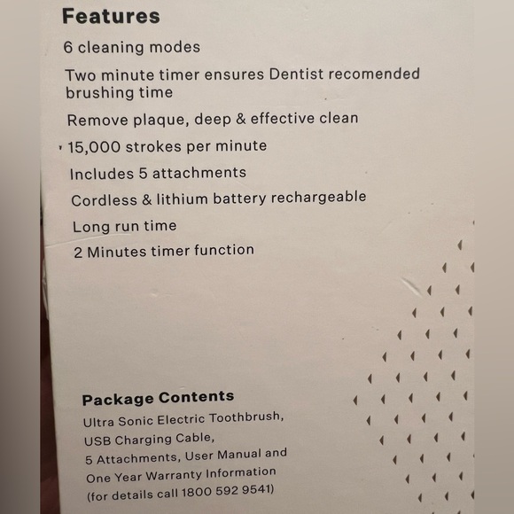 Paris Hilton PINK ULTRA SONIC ELECTRIC TOOTHBRUSH - Picture 4 of 4